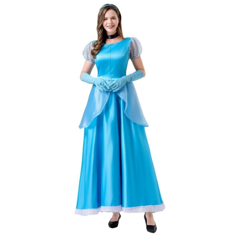 New Adult Ladies Fairy Tale Cinderella Princess Dress Halloween Cosplay Dress