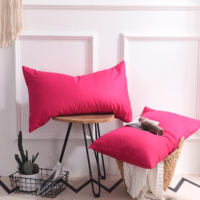 Fețe de pernă din bumbac de culoare uni pentru studenți