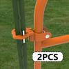2 Pieces T Post Gate Hinge Pins Sturdy Steel Hinges Target Hanger Easy Installation for Garden
