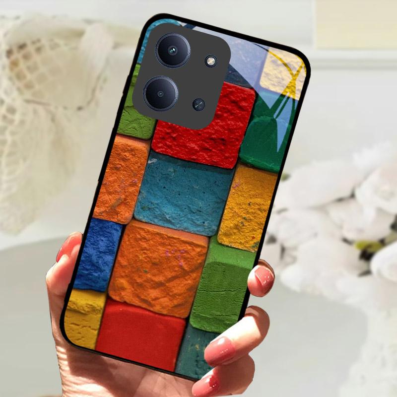 Etui Do Xiaomi Redmi 15C 4G Global Case Luksusowe Szkło Hartowane Ochrona Aparatu Tylna Pokrywa Do Redmi15C 15 C Odporne na Wstrząsy Fundas