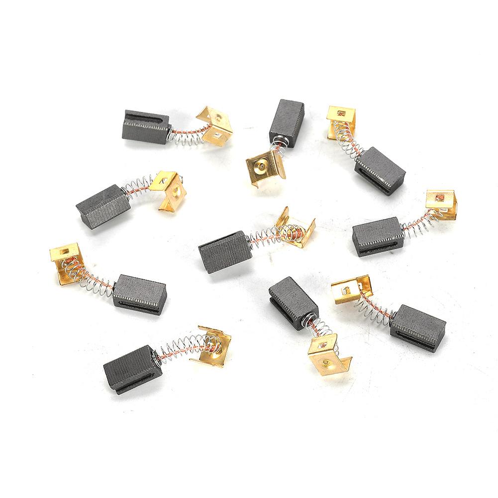 Parts Carbon Brushes Carbon Brushes Fittings For Black Decker CD105 CD110 CD115 KG900 10pcs Accessories Brand New High Quality