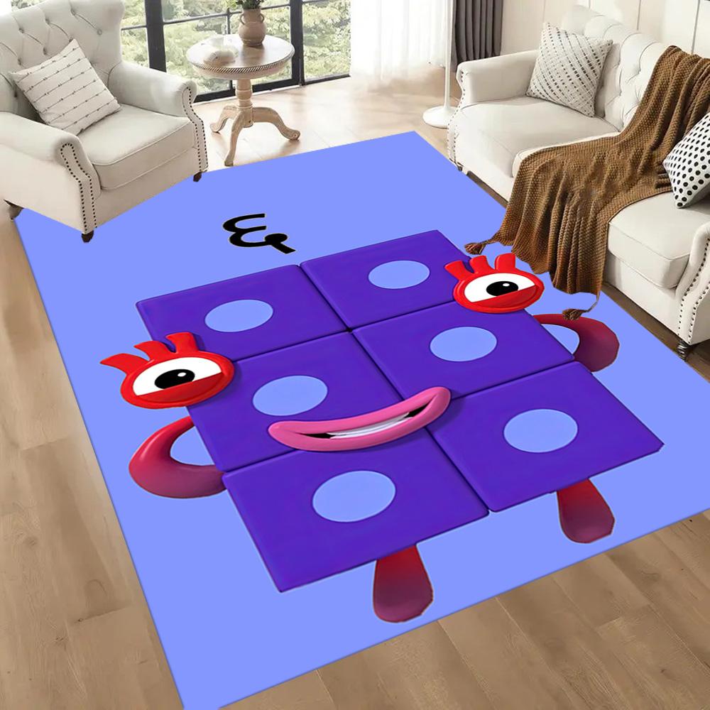Numberblocks Area Rug Suitable for Kitchen Living Rooms Study room Bedrooms Anti-slip Rug Office home decor Perfect Gift for Women/Men