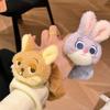 Anime Zootopia Elastic Hair Ties For Women Cartoon Fox Rabbit Plush Hairpin Cute Hairband Hair Accessories Gift