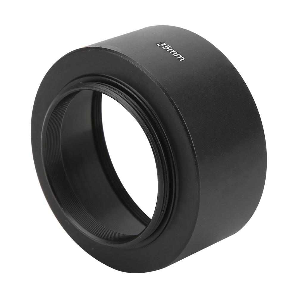 Metal Aluminium Alloy Lens Hood for 35mm F1.7 50mm F1.4 Digital Camera CCTV LensBlack