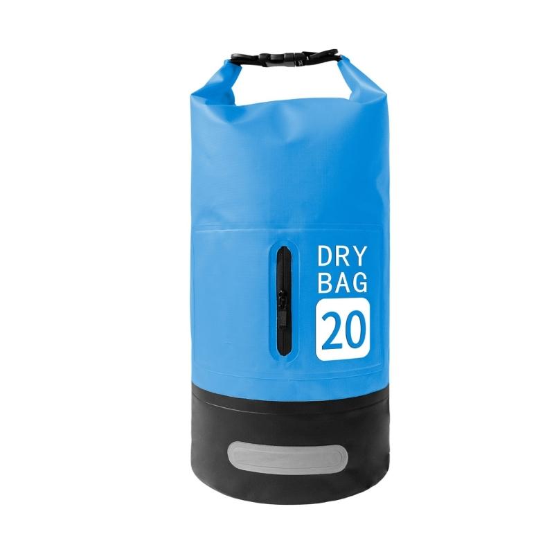 20L Dry Bag with Adjustable Shoulder Strap Water Proof Bag Dry Packs Water Proof Pack Sacks for Swimming Rafting Diving синий
