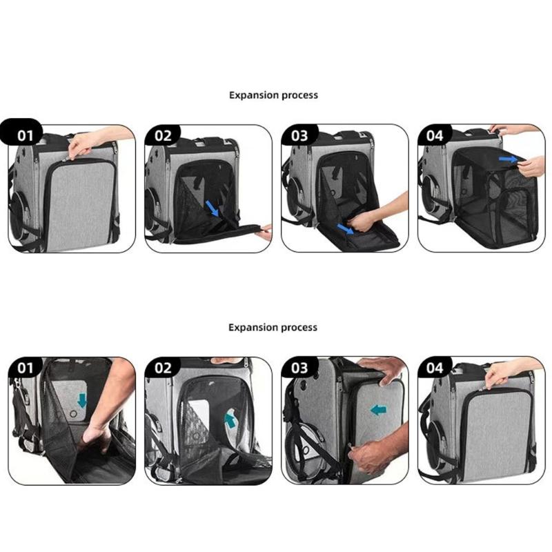 Small Animal Carrying Bag With Additional Space For juvenile animals Vet Visits Outdoor tasks