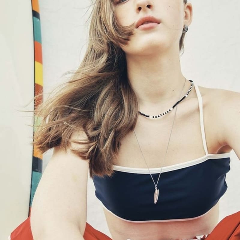 VINTAGE HOLLYWOOD Simple Surfing Board Necklace_VH2336NE005B