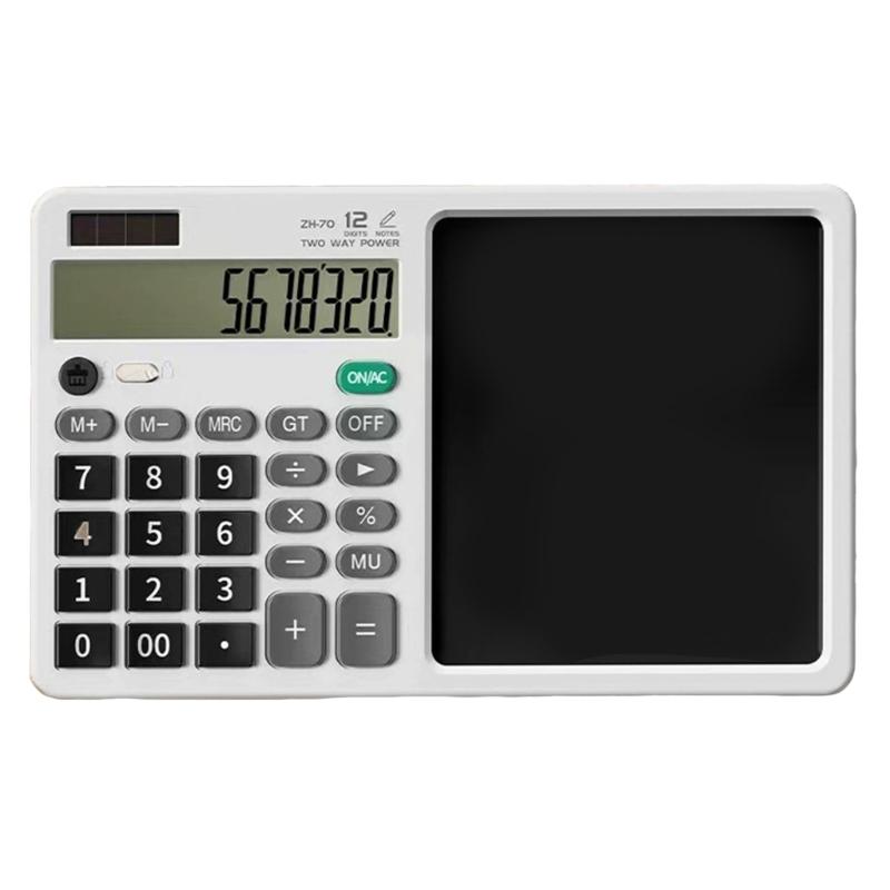 Rechargeable Calculator And Writing Tablets Big Screen Double Energy Silents Portable For Work Study