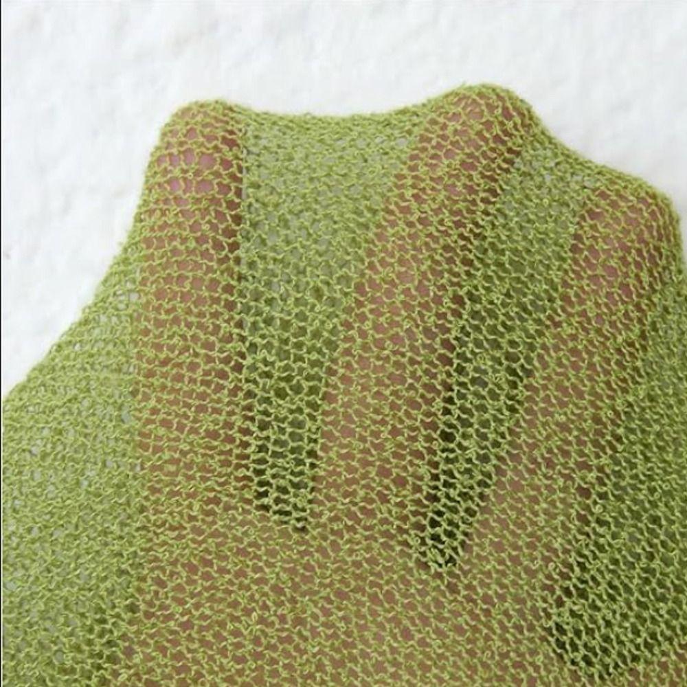 Off Shoulder Poncho Tops Sheer Design Crochet Poncho Stylish Sheer Top  Beach Wear