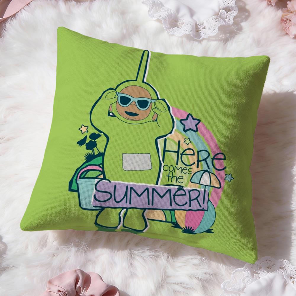 Cute T-Teletubbies Cushion Cover Premium Comfort Reversible Pillow Cove -Two in One Design for Any Room & Car Interior