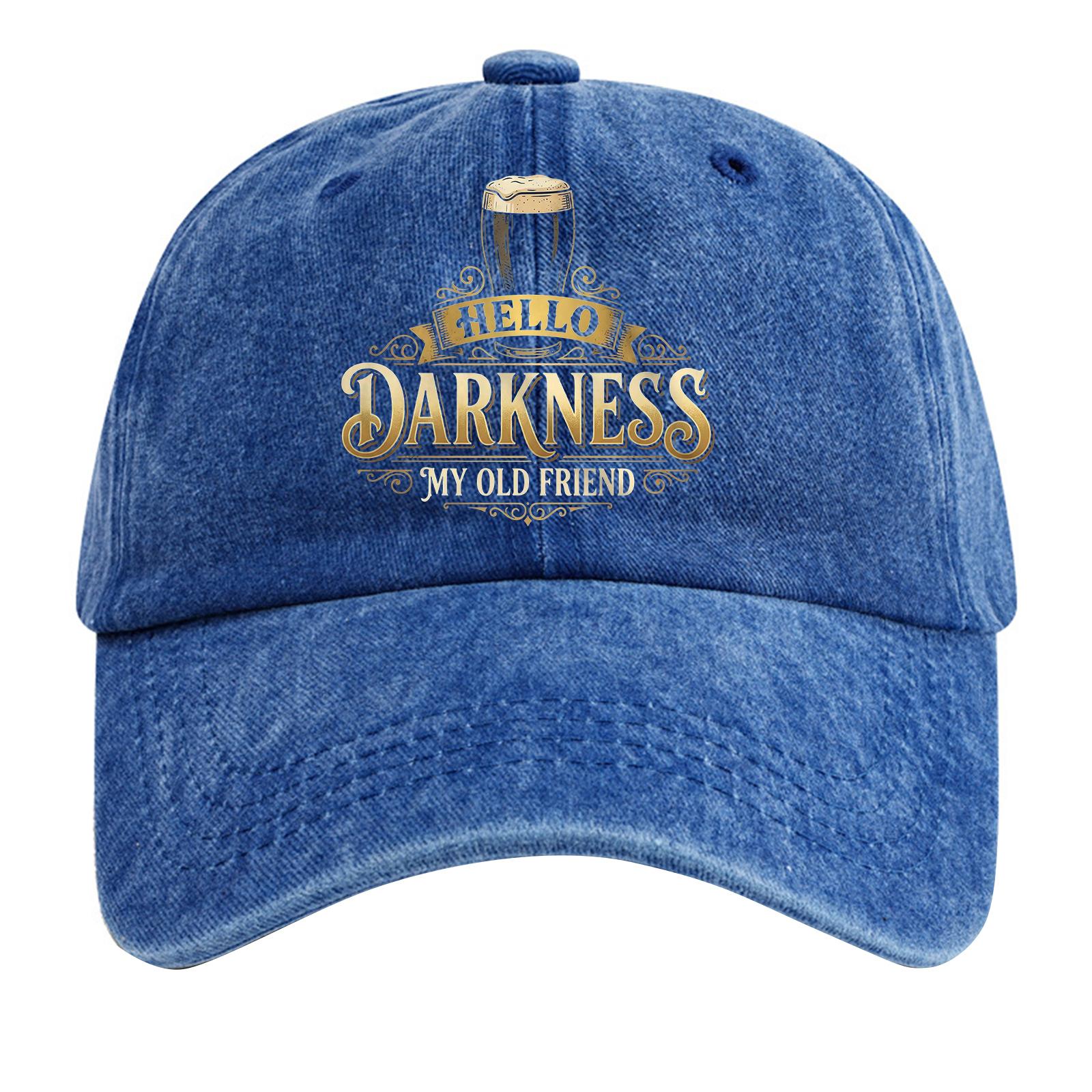 Хлопковая бейсболка с принтом, потертая, с мягким верхом, джинсовая шляпа, винтажная шляпа One Size