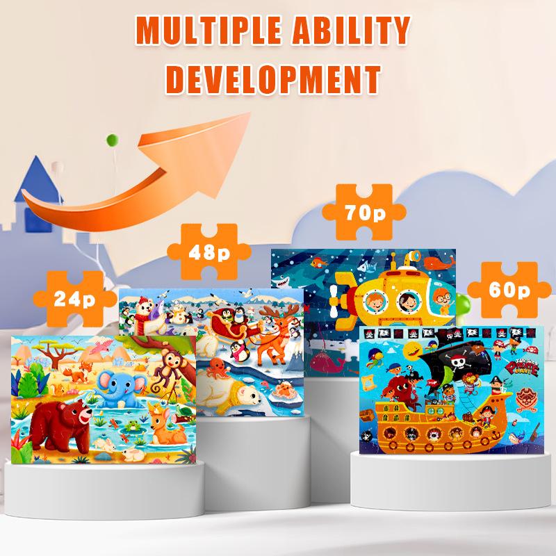 1SET children's puzzles boys and girls toys kindergarten gifts