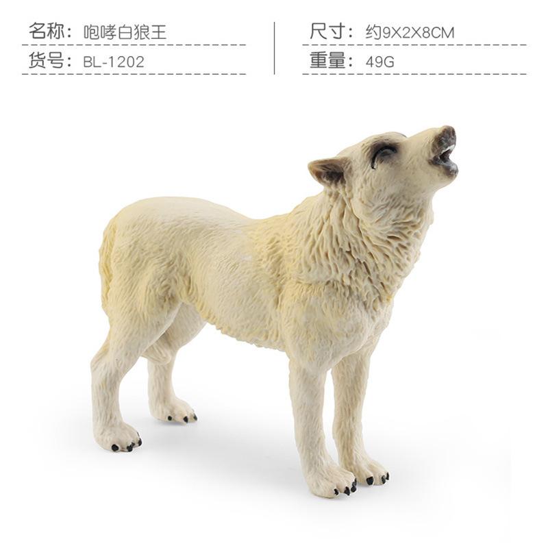 

Имитация Лесное Животное Белый Волк Серый Волк Модель Игрушка Сибирский Волк Король Североамериканский Белый Волк Настольное Украшение Орнамент