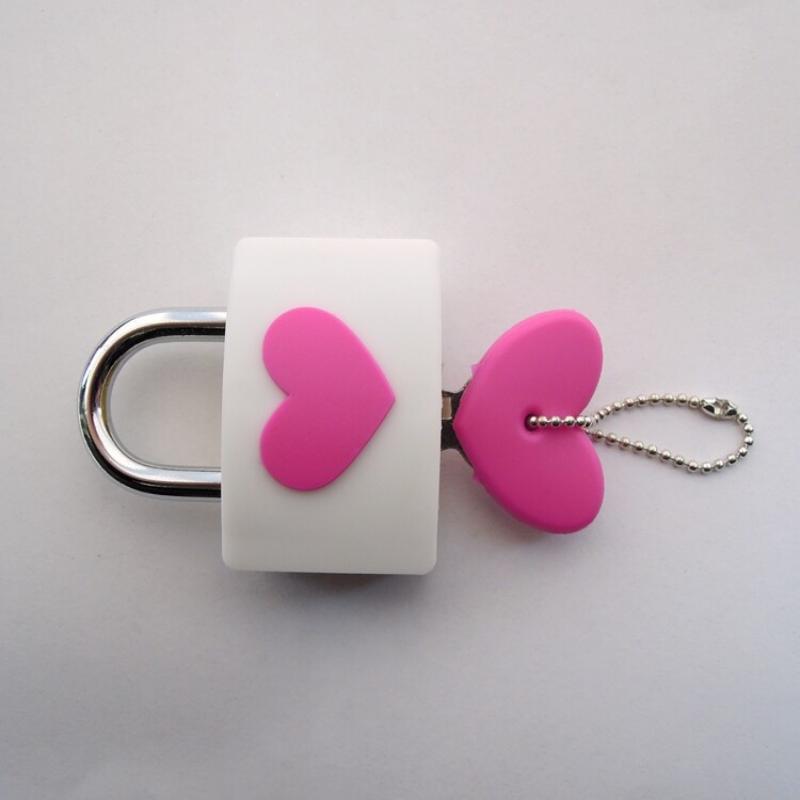 Luggage Lock Portable Anti-theft Colorful Concentric Heart Design Lock for Gym Locker Travel Backpack Baggage