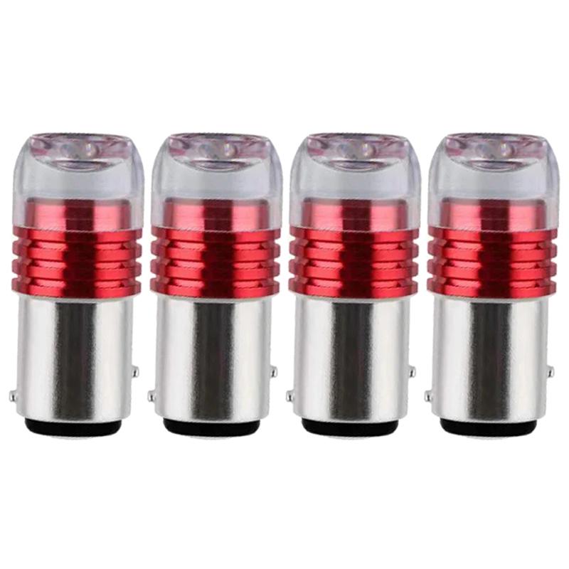 4/12PCs Motorcycle Car LED Brake Turn Signal Lights Waterproof 12V Signal Tail Fog Bulbs Flashing Light Motorcycle Accessories