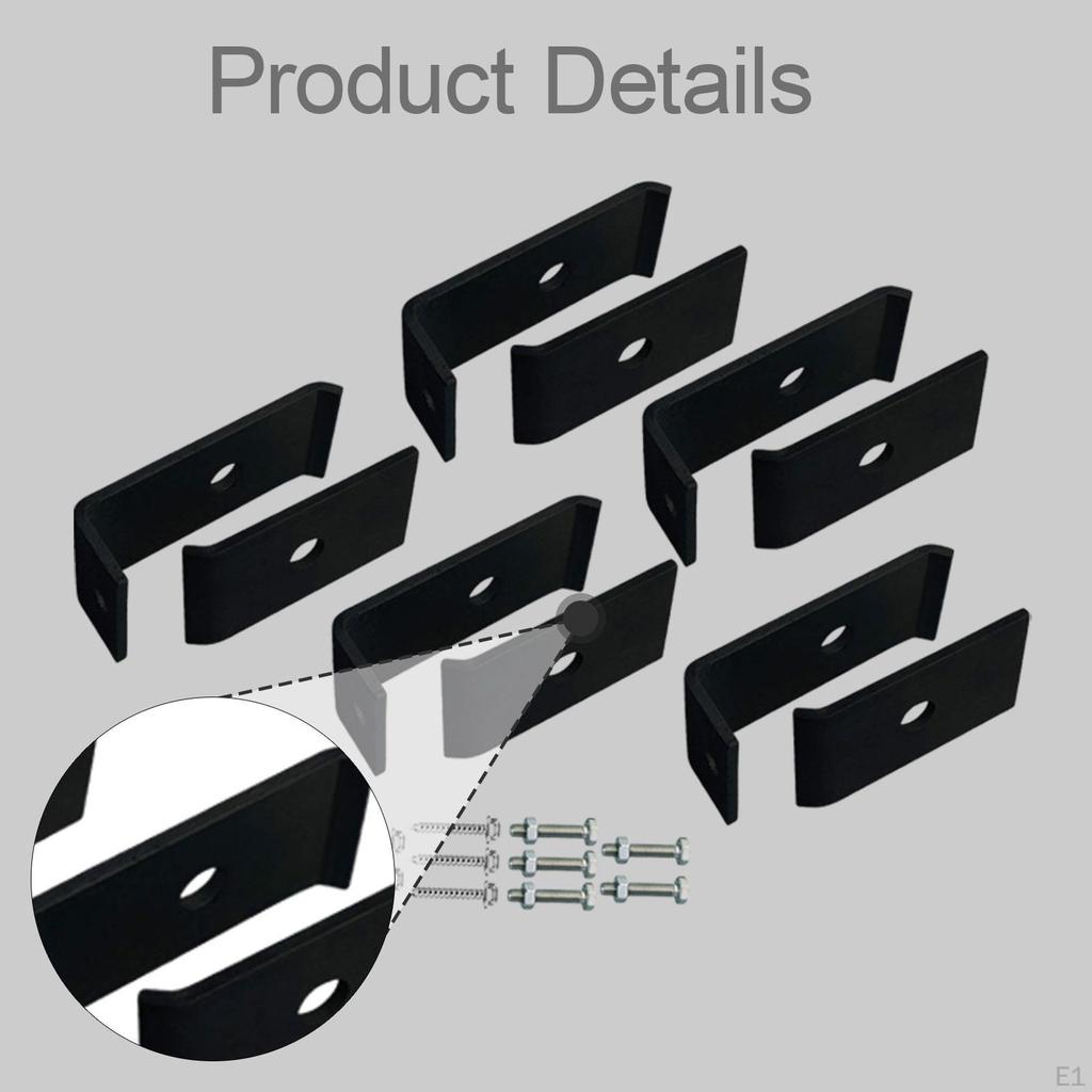 5 Set Fence Grid Clips Mesh Mat Mounting Easy To Install Wire Fasteners Fixed Clamps for