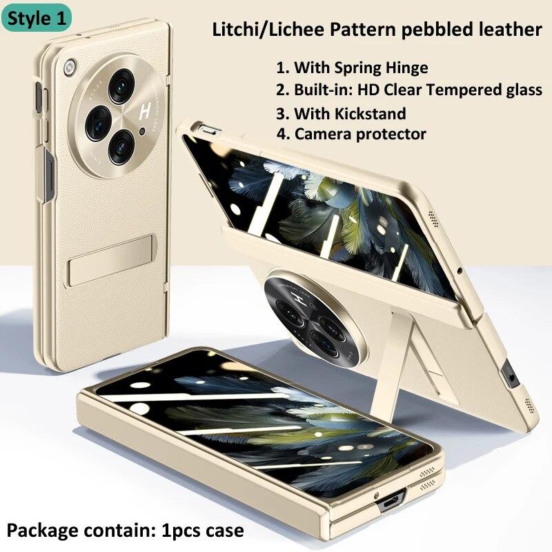 

Чохол із пружинним магнітним поворотним шарніром для Oneplus Open / OPPO Find N3 Holder Протиударний захисний чохол For OPPO Find N3 білий