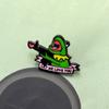 Design Frog Playful Metal Badge With Highquality Enamel Ideal For Lovers Fashion