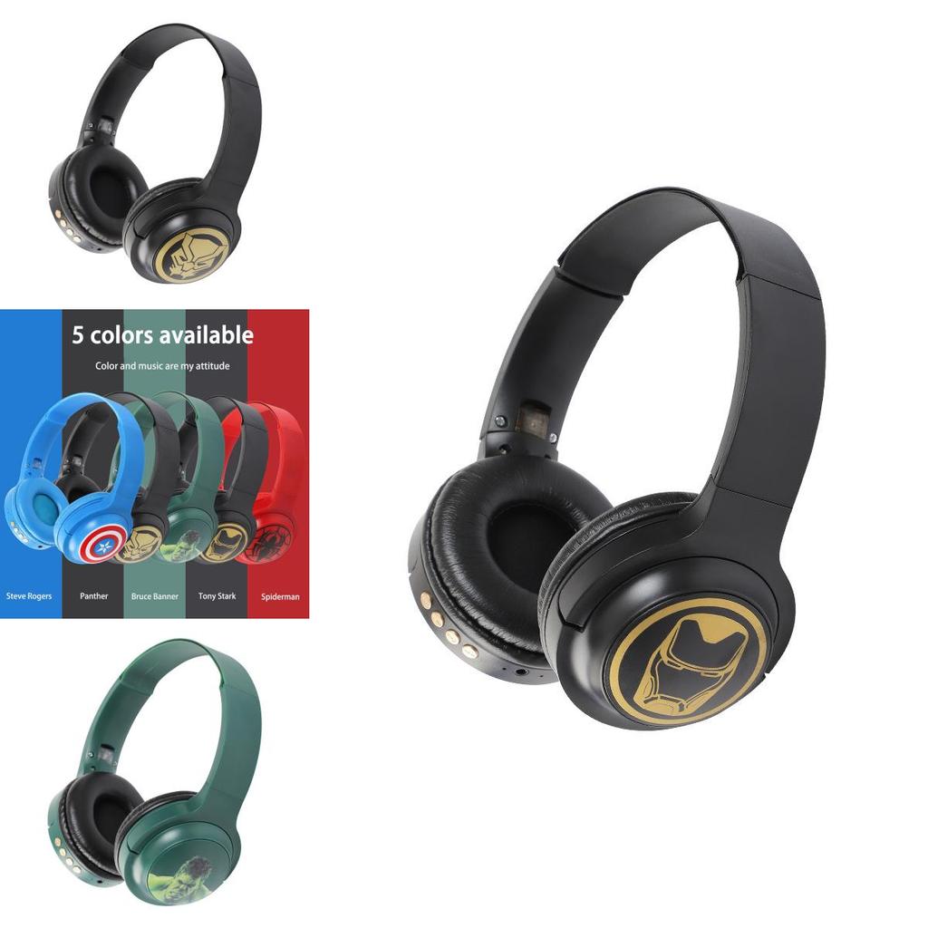 Marvel Iron Man Spiderman Captain Kabellose Kopfhörer - Fünf Einzigartige Designs für Musik und Anrufe