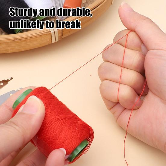 Yousheng 34Pcs/Set Sewing Tools Kit with Needle Threader Thread Remover Thimbles Assorted Size Needle Colorful Thread Spool Portable Sewing Tools