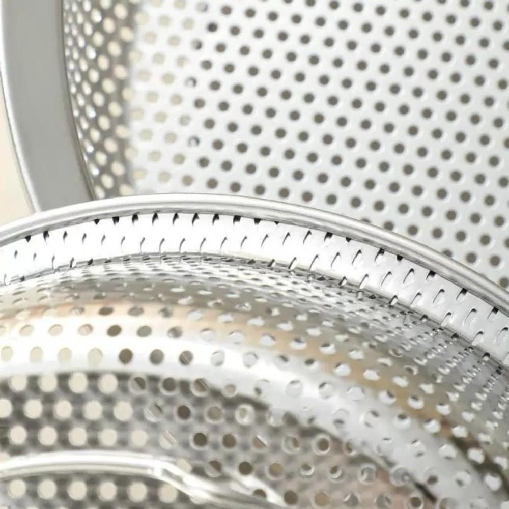 Multipurpose Mesh Skimmer Spoon Easy To Clean Stainless Steel Colander  For Kitchen Cooking