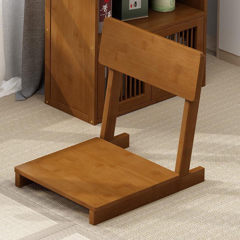 Modern Lazy Sofa Tatami Single Bed Backrest Seat Chair Japanese Seat Cushion Bay Window Small Sofa Bamboo Wood Chair