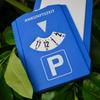 Blue Digital Parking Timer Disc with Ice Scraper, 24-Hour Display, Battery-Free Operation for Enhanced Parking Meter Compliance & Vehicle Safety