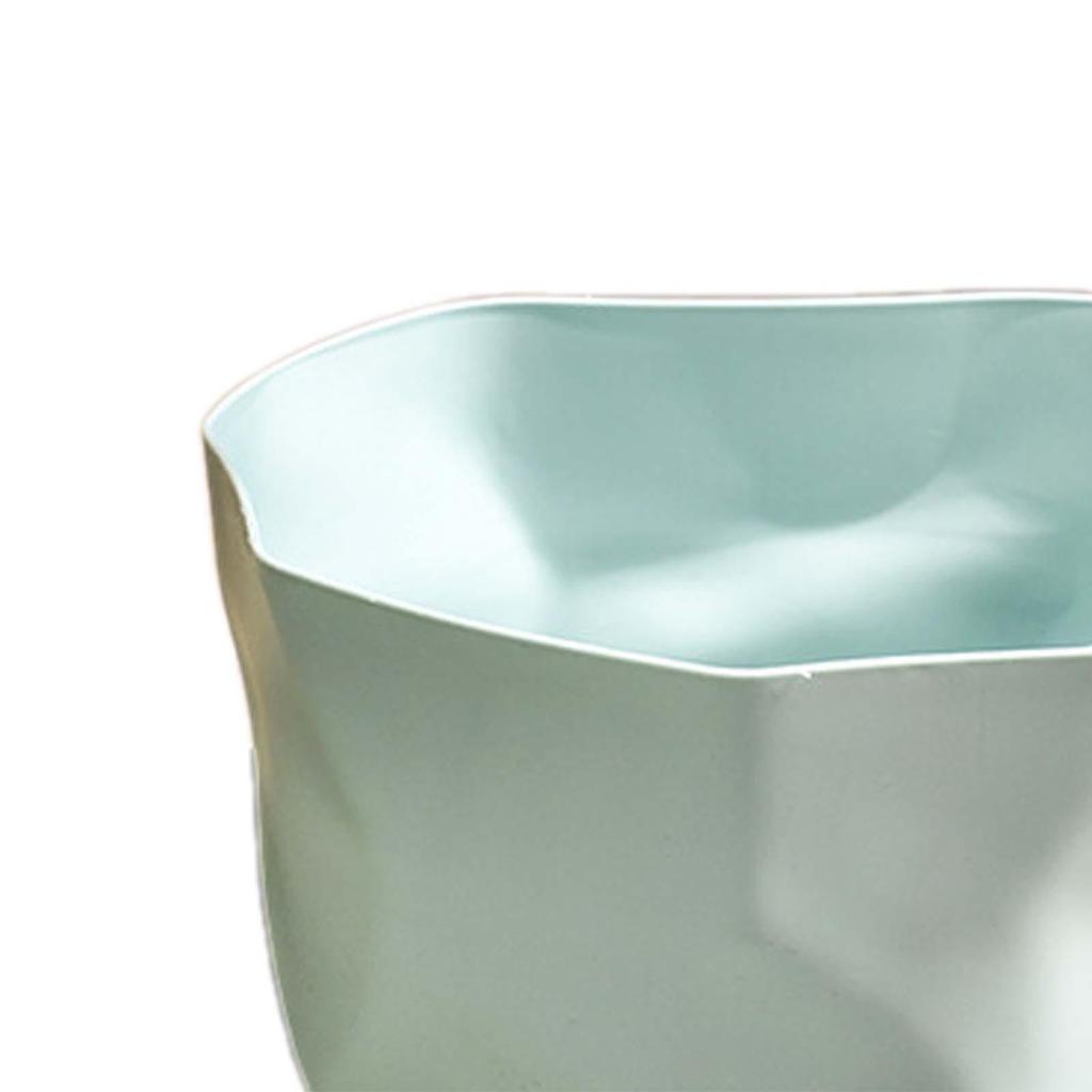 Round Waste Bin Dustbin Bucket Wrinkle Trash Can Garbage Bin Wastebasket for Dormitory Washroom Bedroom Toilet Household