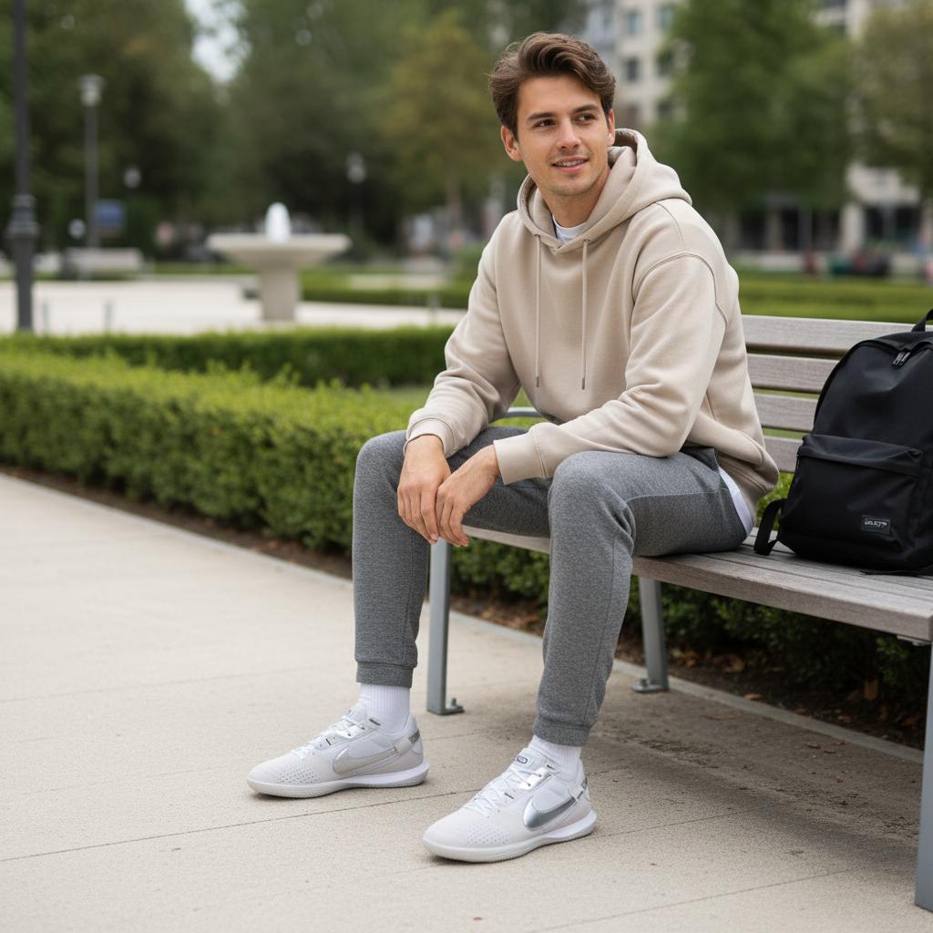 Nike Streetgato Light Smoke Grey Metallic Silver Men Sneakers Photon-Dust DC8466-005