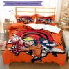 3pcs NARUTO (2) Design Cover Set - HD Printed Bedding with 1 Cover and 2 Pillowcases - Perfect for Home and Dorm Decor