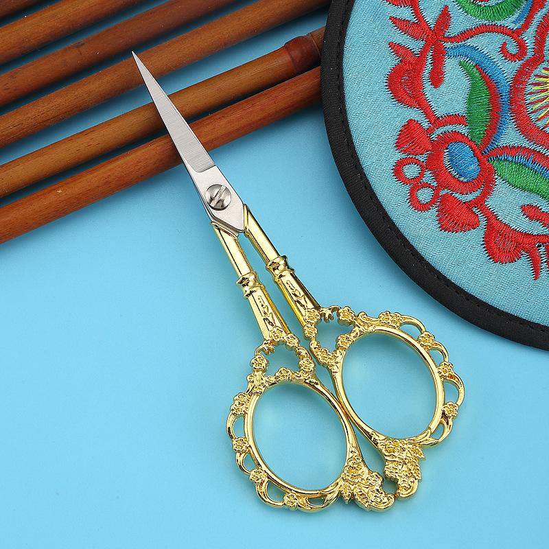 

Retro Nail Art Scissors Cuticle Precision for Nail Salon Supplies and Tool Pedicure Beauty Grooming Kit for Nail