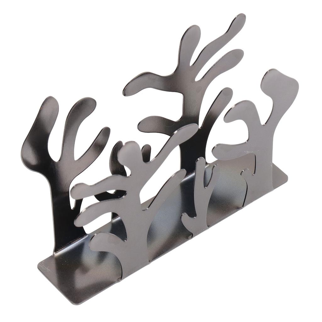Coral Napkin Holder Iron Art Vertical Napkin Holder Multifunction Metal Napkin Holder Desktop Storage Rack for Bar Hotel
