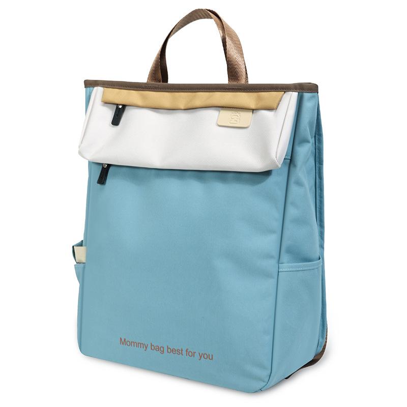 Going Out Simple and Fashionable Multi-functional Bag for Both Men and Women, Backpack Mommy Bag, Large Capacity Mother and Baby Bag Mommy Bag синий
