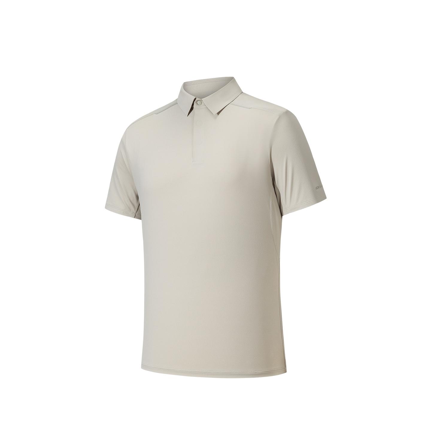 Anta Champion Breathable Mens Short Sleeve Polo Shirt Men tops Twilight-Gold 152620157-4 S