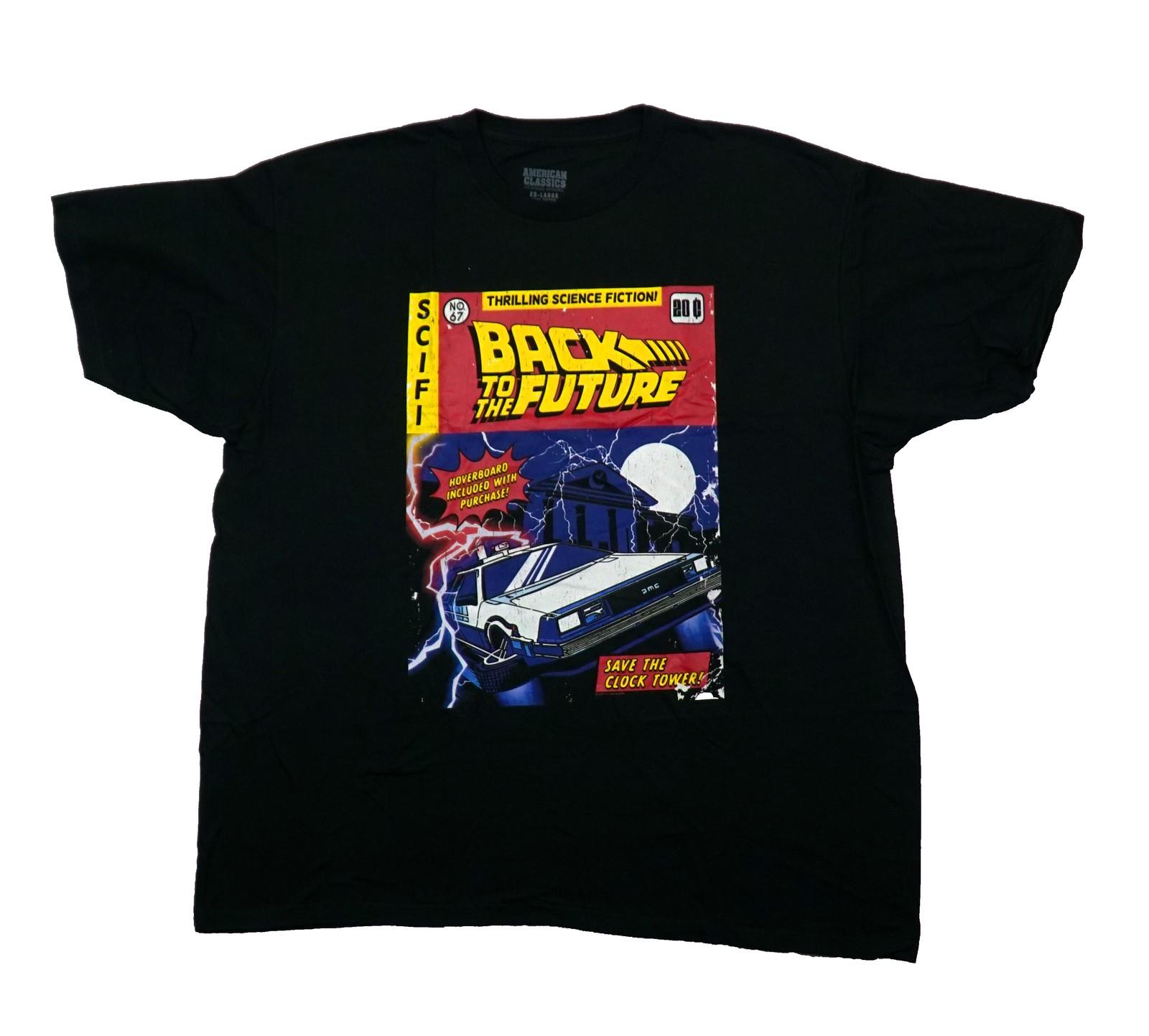 Back to the Future New Adult T-Shirt - Pulp Comic Cover Style M