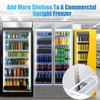 16 Pack 1.5mm Stainless Steel Freezer Shelf Fixing Clip  Suitable for Refrigerators  Freezers  Etc.  Silver