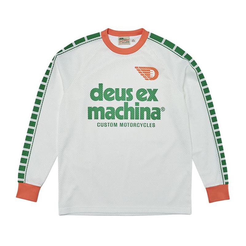 DEUS American Retro Quick-drying Breathable Moisture Removal Jersey Sports Outdoor Long-sleeved T-shirt Racing Ruffian Handsome Locomotive Suit