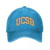 Ucsb - College Font Baseball Cap Hat Men Sunscreen Man Women's