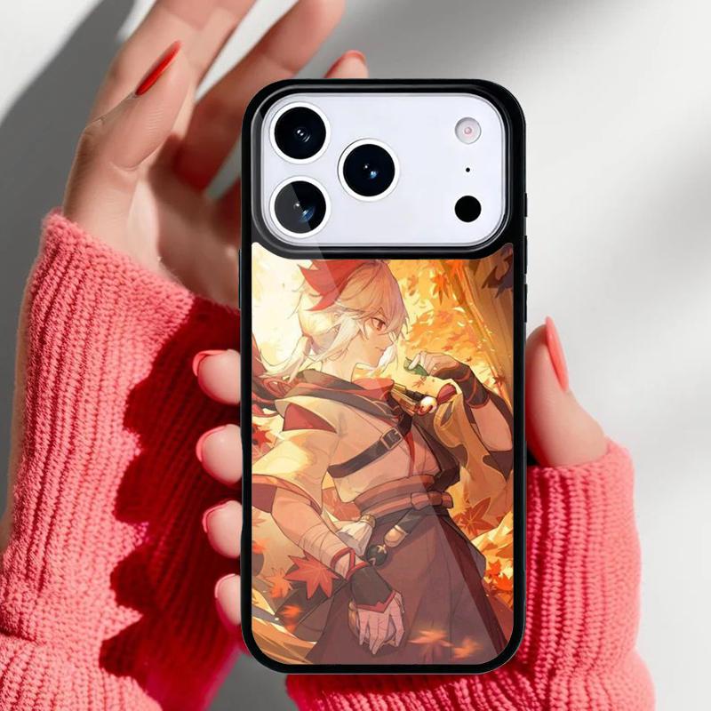 Genshin Impact Kaedehara Kazuha Phone Case for iPhone 17 16 15 14 13 Pro Max Back Cover for 12 11 Pro Coque