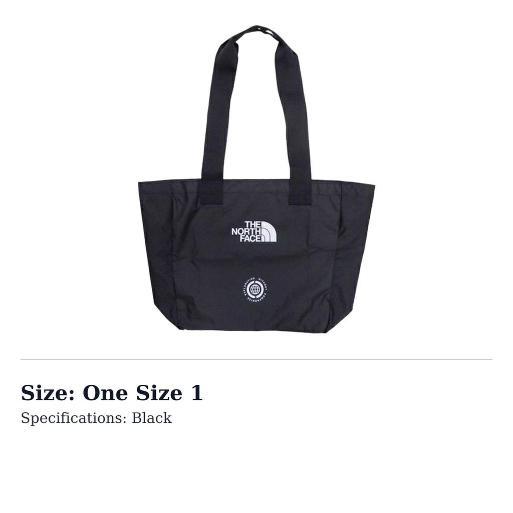 THE NORTH FACE 18.7L Tote Bag, Shopping Bag, Handbag, Shoulder Bag, Outdoor Bag Nylon Black Men's NF0A81D8JK3,NF0A81D8JK3-03