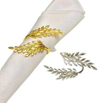12 Pcs Wheat Head Napkin Rings Reusable Metal Napkin Holders Decorative Napkin Rings for Home Hotel Dining Table Parties Decor
