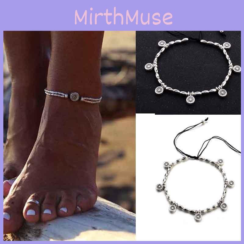 Ankle Barefoot Retro Bracelet Foot Chain Yoga Charm Beach Jewelry Personality