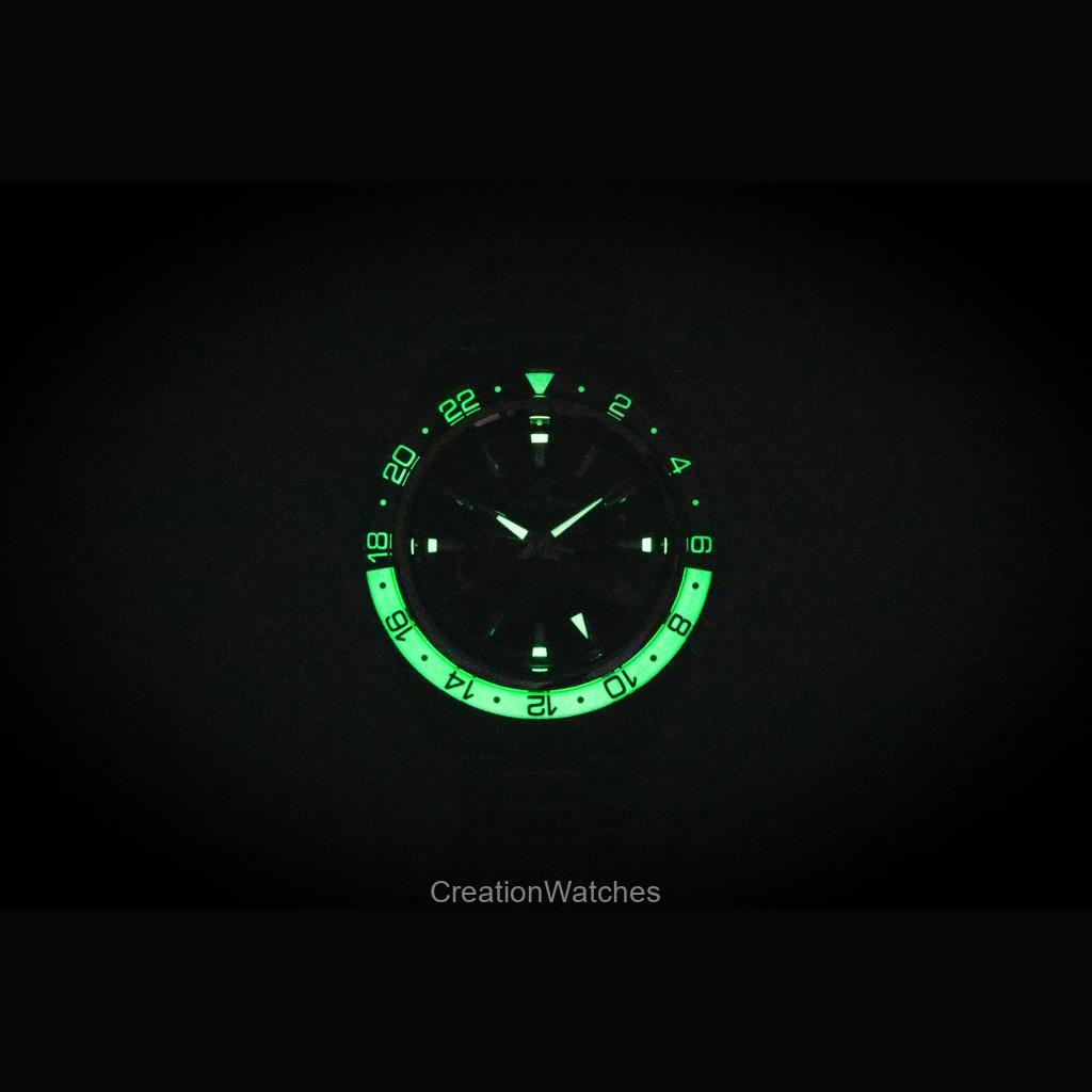 Grand Seiko Sport GMT Stainless Steel Black Dial Automatic SBGE277G 100M Men's Watch