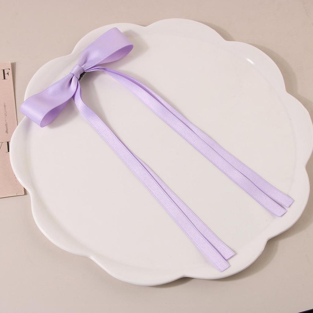Ballet Style 4cm Bow Duckbill Hair Clip - Sweet Ribbon Hair Accessory