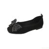 Womens 2025 new modelDress simple Casual Shoes Bow Leopard Shallow Mouth Non slip women's shoes Soft Leather fashion Flat