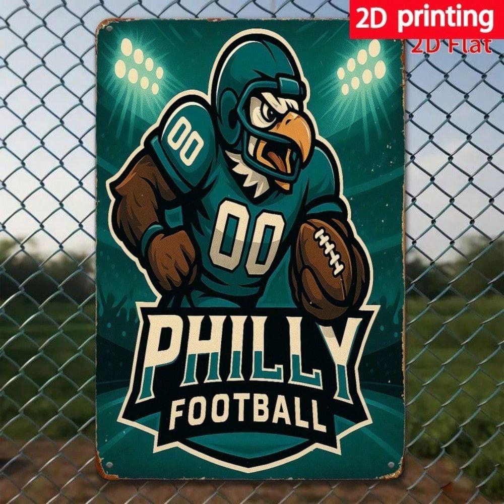 Hand Painted Metal Tin Art Wall Decor 20x30cm