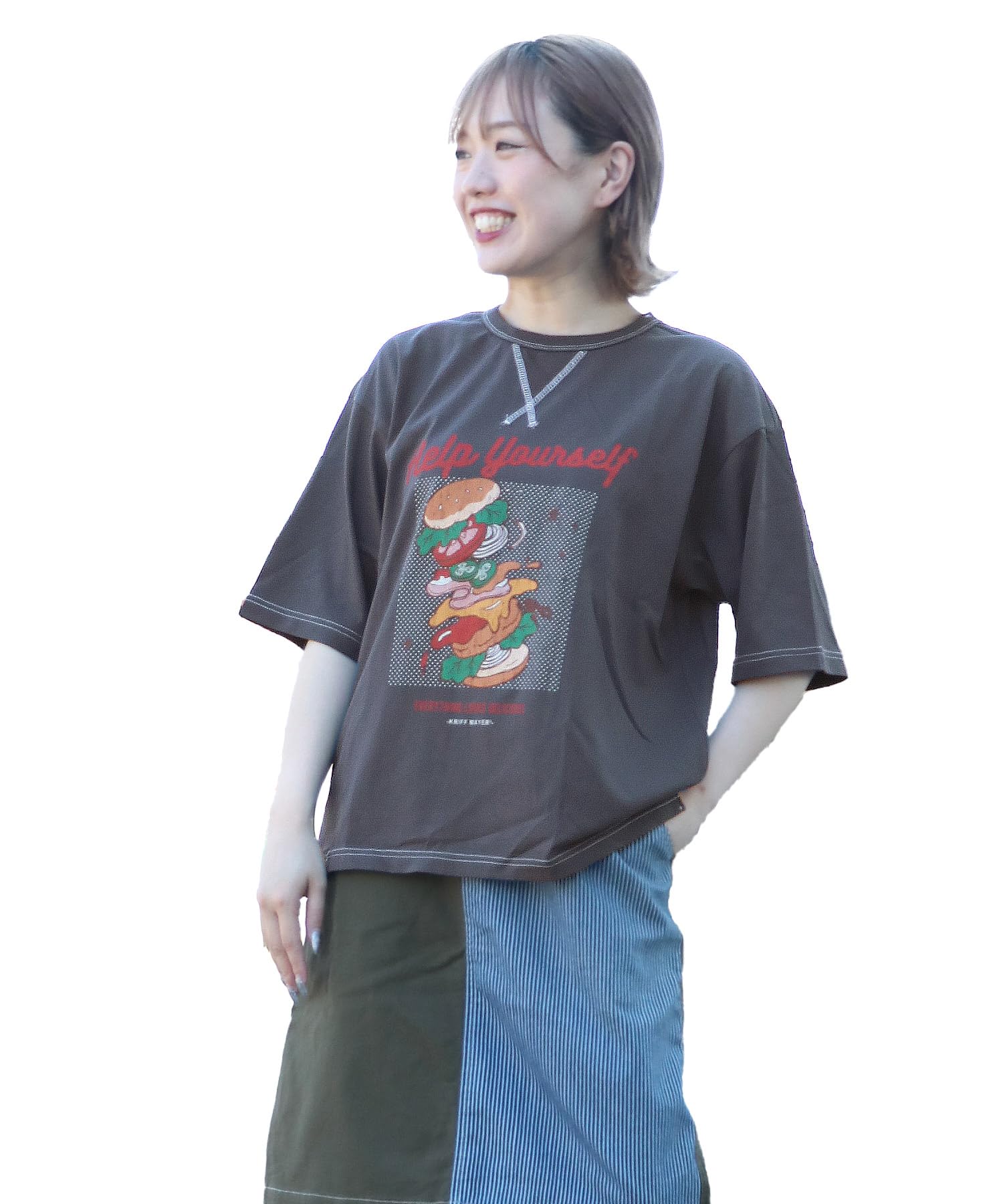 

Wet Protect Burger Medium Charcoal [Cliff Mayer] T-Shirt Women s