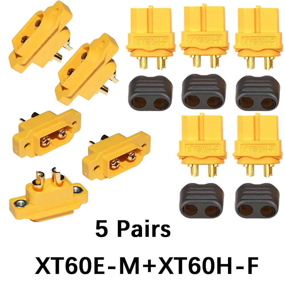 Amass XT60E-F XT60E Female Plug XT60H Male Bullet Connector Plug Adapter For RC FPV Lipo Battery RC Quadcopter XT60E Female Plug