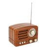Retro Bluetooth Speaker Wireless Great Sound Quality Wooden Portable AM FM Radio for Bedroom Dining
