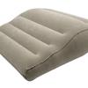 Flocked Inflatable Lumbar Support Pillow